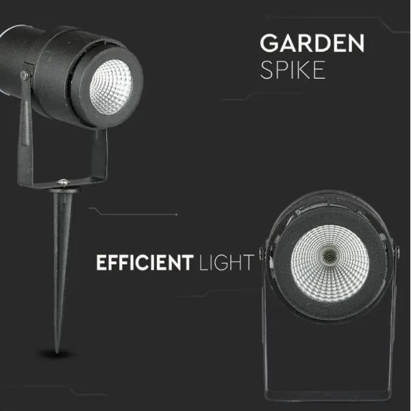 Lampada da esterno LED LED/12W/230V 3000K nero IP65