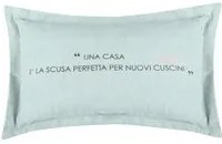 Cuscino divano 30x50 cm scritta verde