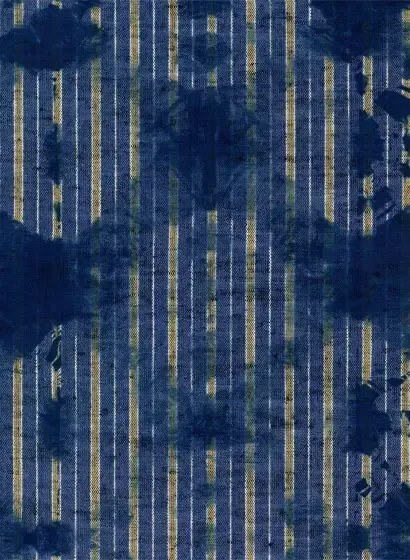 Mindthegap Carta da parati Washed Shibori - Indigo