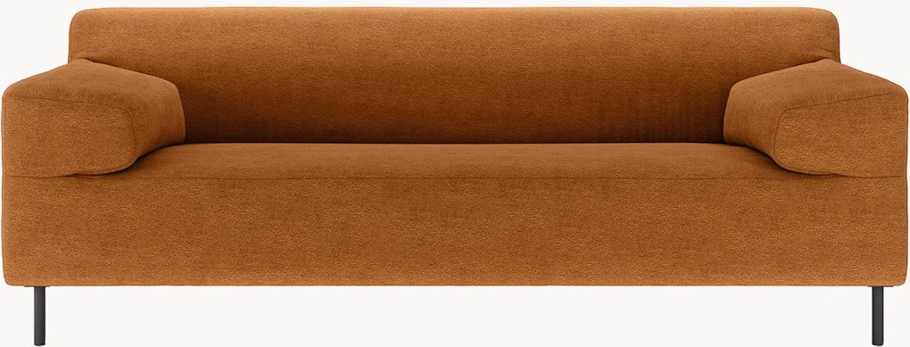 Divano 2 posti arancione scuro/nero freistil180, larg. 202 cm