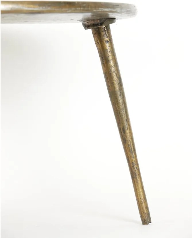 Tavolino rotondo in metallo bronzo ø 67,5 cm Babina - Light &amp; Living