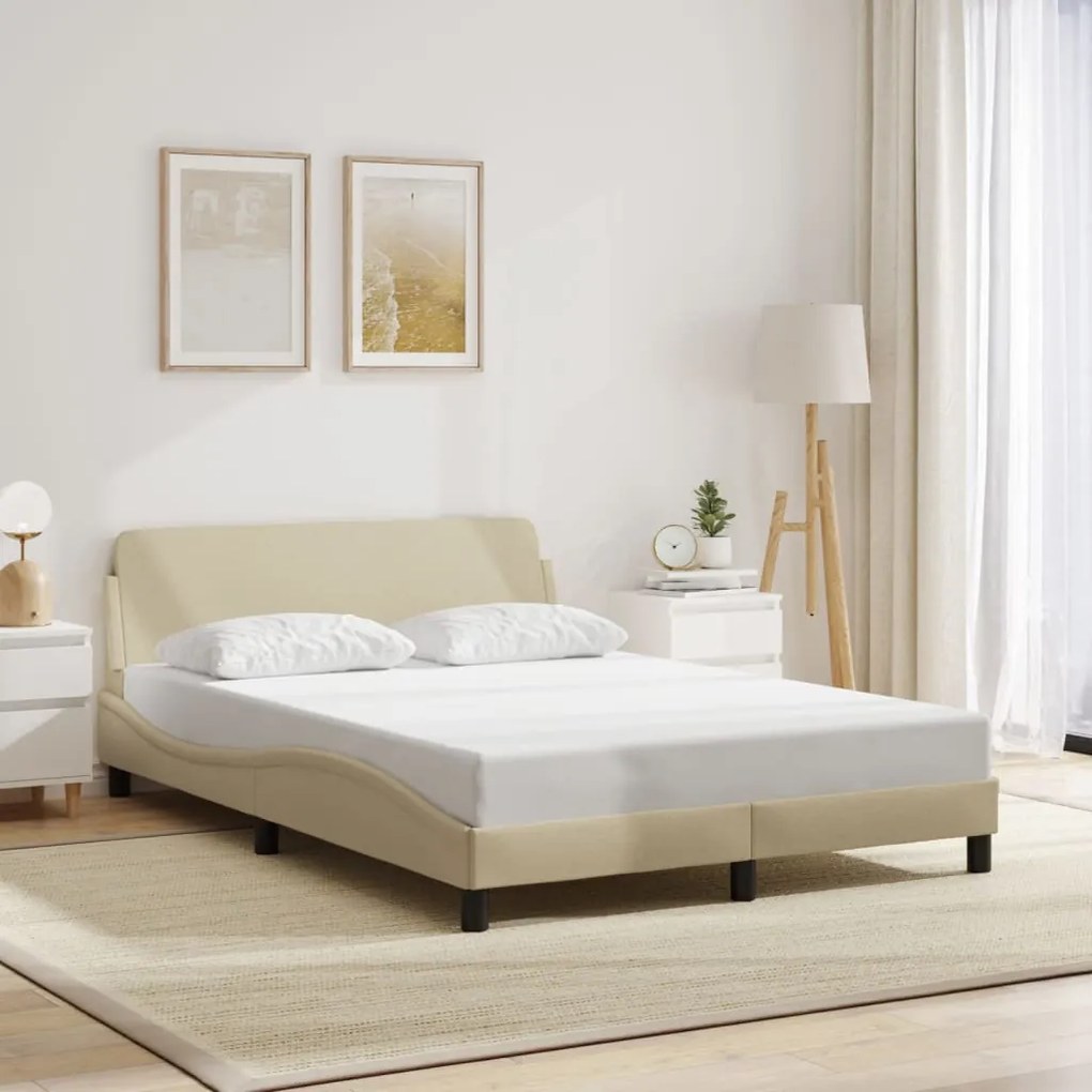 Giroletto Senza Materasso Crema 140x200 Cm İn Tessuto /