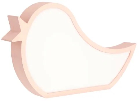 Lampada da tavolo LED per bambini BIRD LED/12W/230V rosa