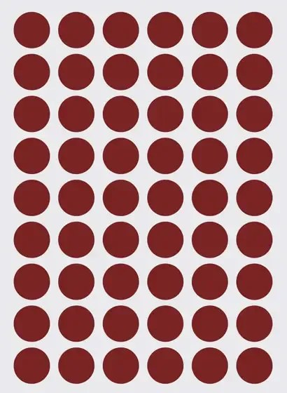Ferm Living Adesivo murale Mini Dots - Rot