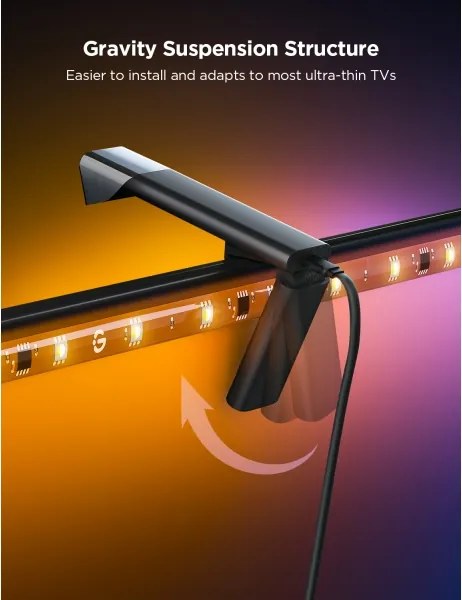 Govee - TV Backlight 3 Lite TV 55-65" SMART LED retroilluminazione RGBICW Wi-Fi IP67 +RC