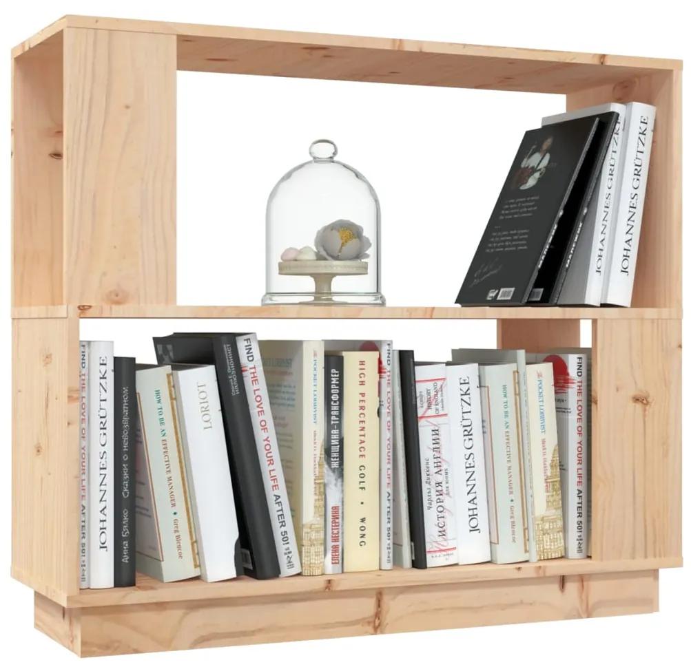 Libreria/divisorio 80x25x70 cm in legno massello di pino