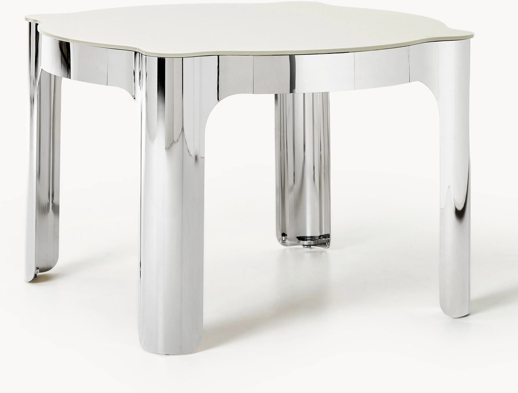 Tavolo rotondo con piano in vetro Georgia, Ø 110 cm