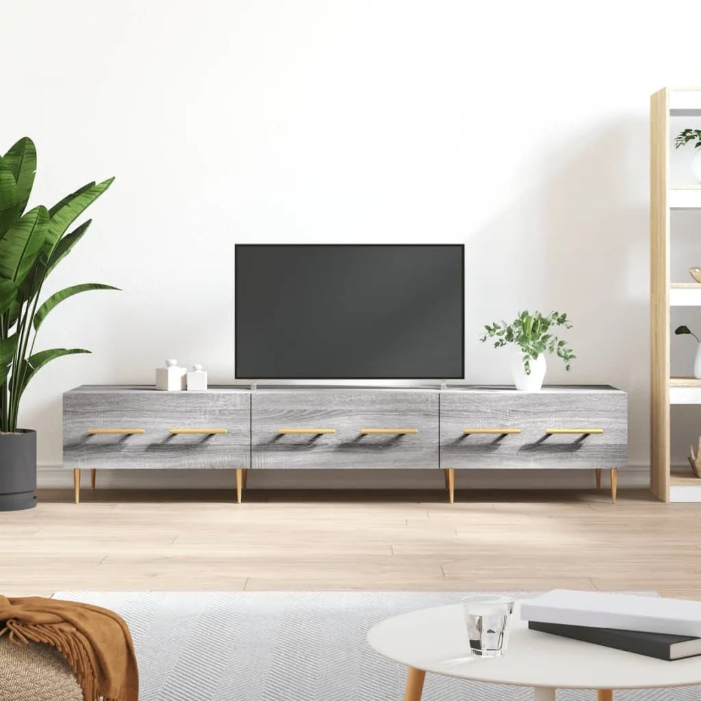 Mobile Porta Tv Grigio Sonoma 150x36x30 Cm İn Legno Multistrato /