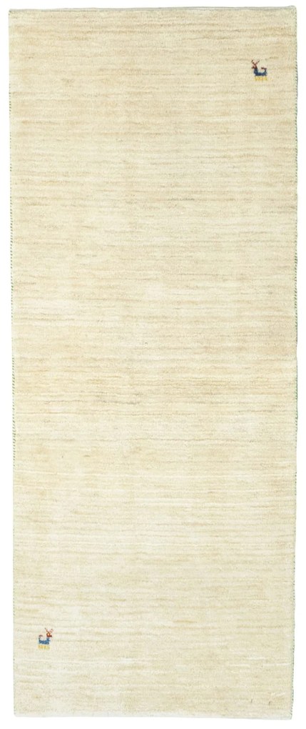 Gabbeh Tappeto persiano 80 x 200 Beige (Iran) Annodato A Mano