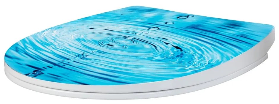 Sedile WC con chiusura Easy-Close (automatica) 38 x 45 cm Droplets – Wenko