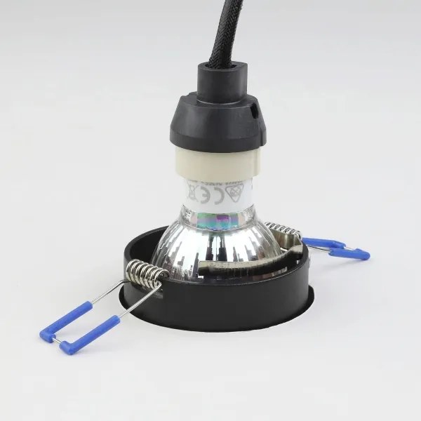 Eglo 900453 - Lampada da incasso CAROSSO 1xGU10/35W/230V nero