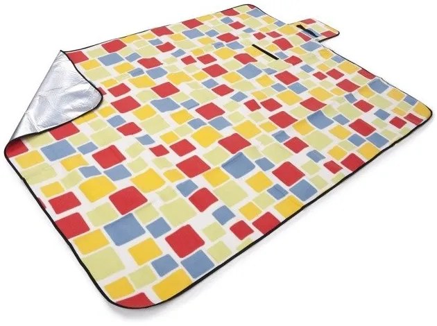 Coperta da spiaggia colorata con motivo a quadri 150 x 130 cm Larghezza: 150 cm | Lunghezza: 200 cm