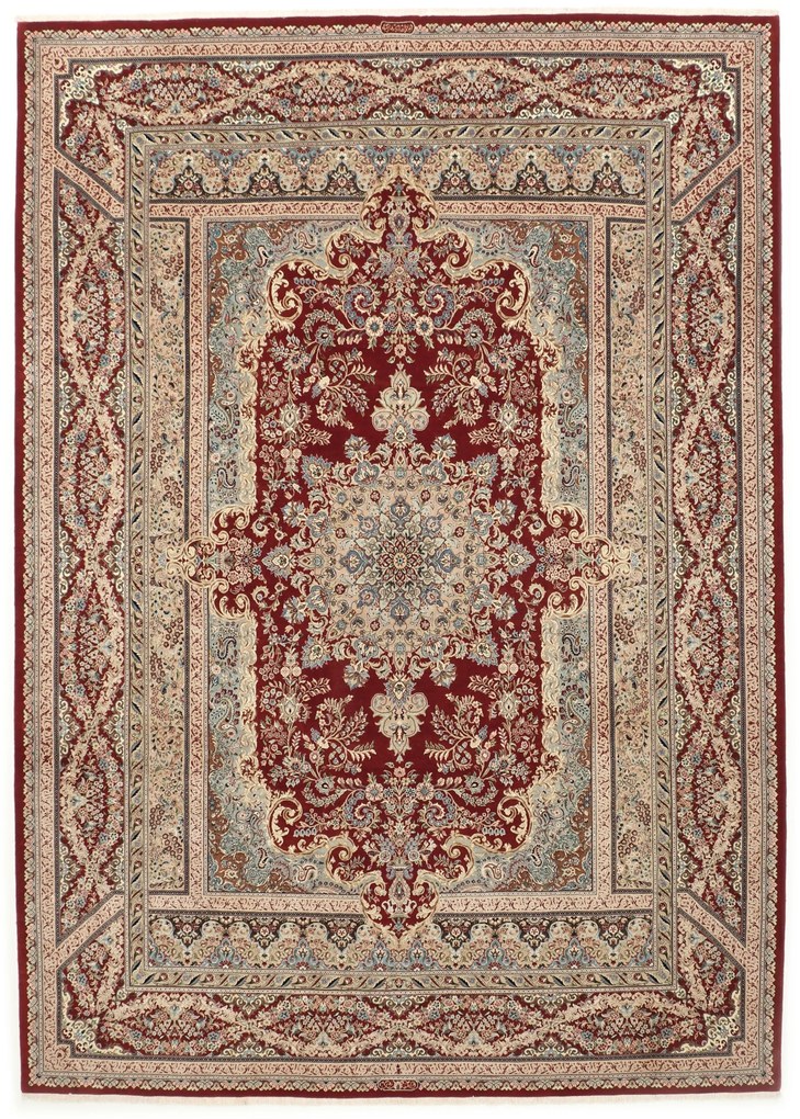 Isfahan Tappeto 250x340 (Iran) Annodato A Mano