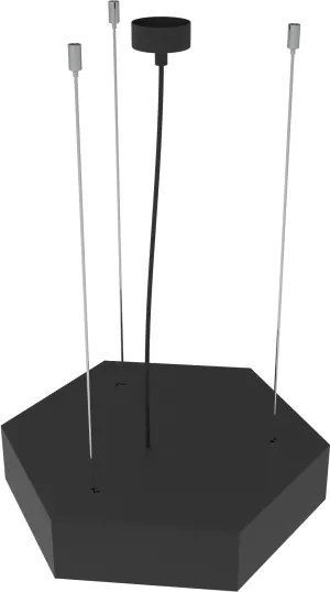 LED lampadario a cavo LED/20W/230V nero