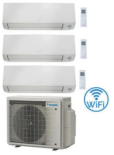 Daikin - Climatizzatore garanzia italia Perfera All Seasons Wifi Trial Split Inverter 7000 + 7000 + 9000 btu con u.e. 3MXM40A9 Classe a+++/a++