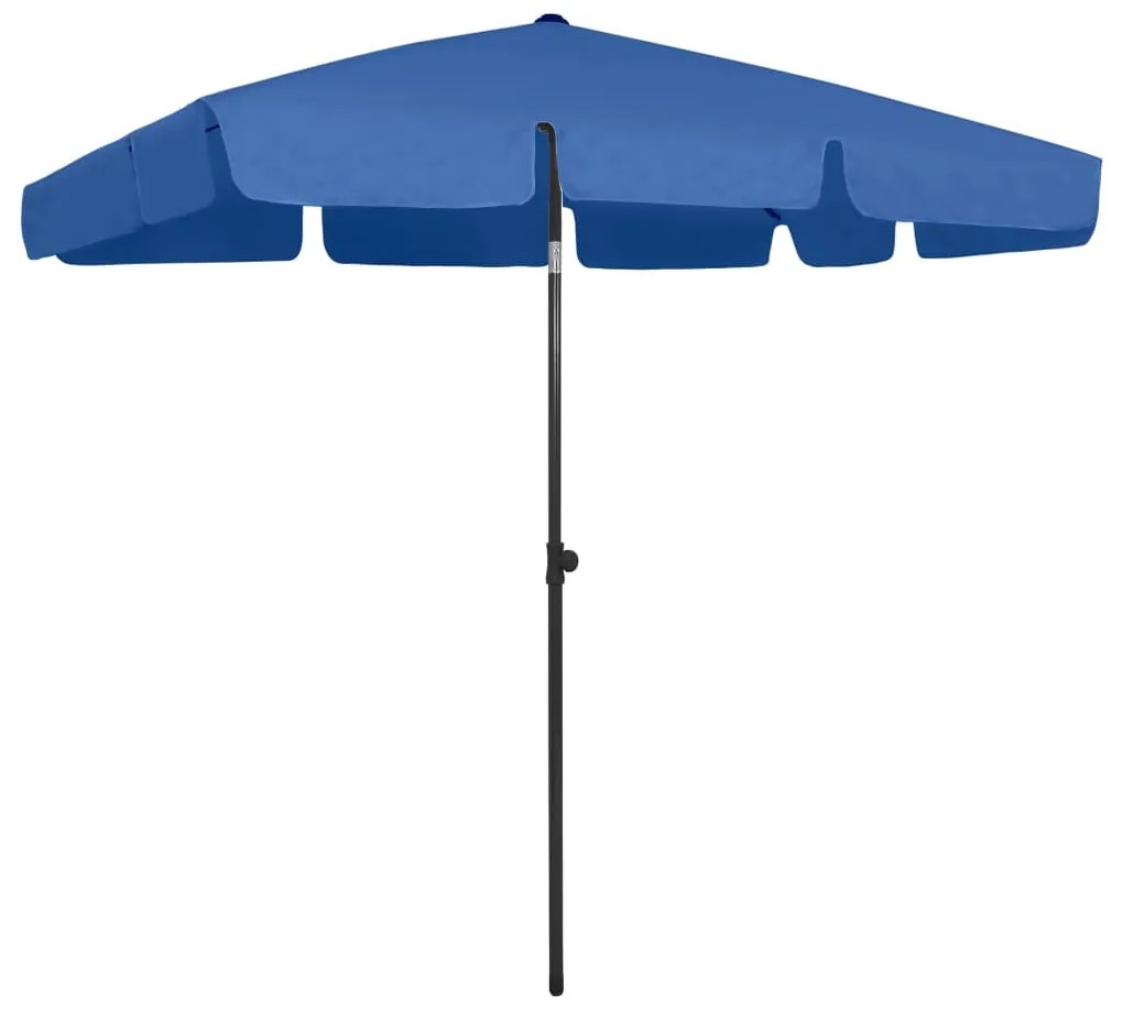 Ombrellone Da Spiaggia Azzurro 200x125 Cm /