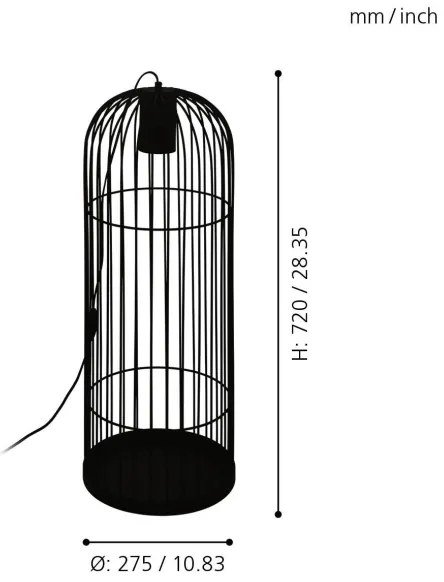 Eglo 43389 - Lampada LED da terra LATCHELY 1xGU10/4,6W/230V