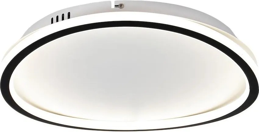 Plafoniera LED CALI, 30 W, 230 V, Ø 40 cm, nera