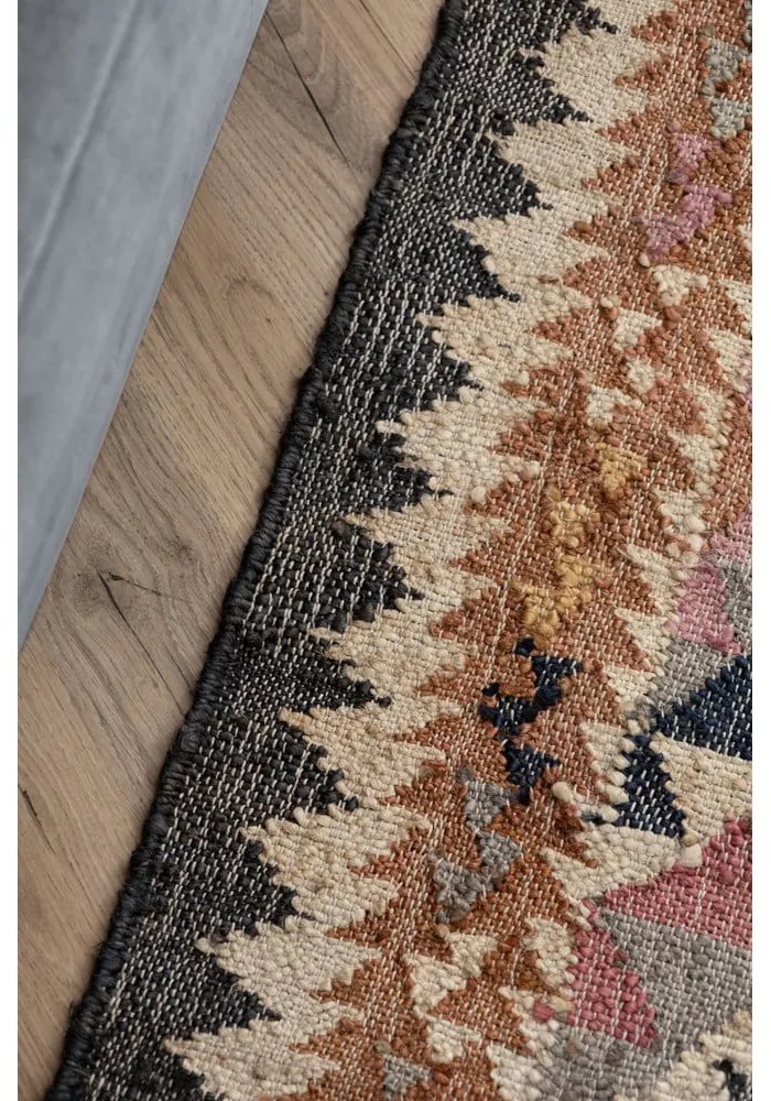 Tappeto grigio in iuta tessuto a mano 120x170 cm Roya Parsa – Elle Decoration