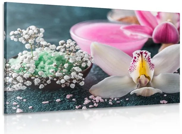 Stampa su tela – Splendida orchidea dettagliata