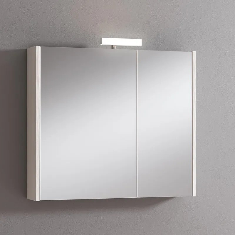 Pensile con luce Akira larice L 80 x H 70 x P 15.5 cm