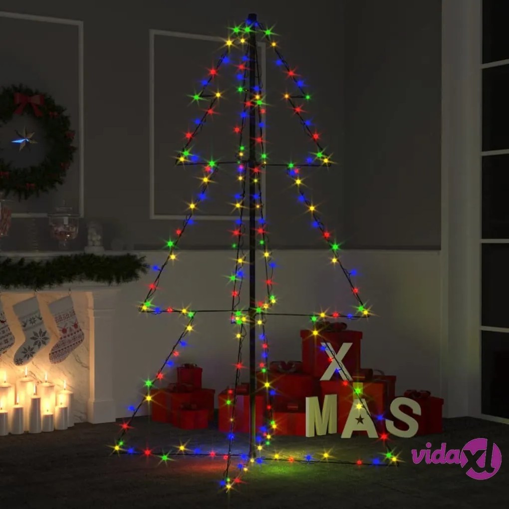 vidaXL Albero di Natale a Cono 200 LED per Interni Esterni 98x150 cm