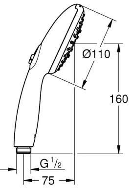 GROHE 26031001 - VITALIO START 110 Doccetta O 110 mm Cromo lucido