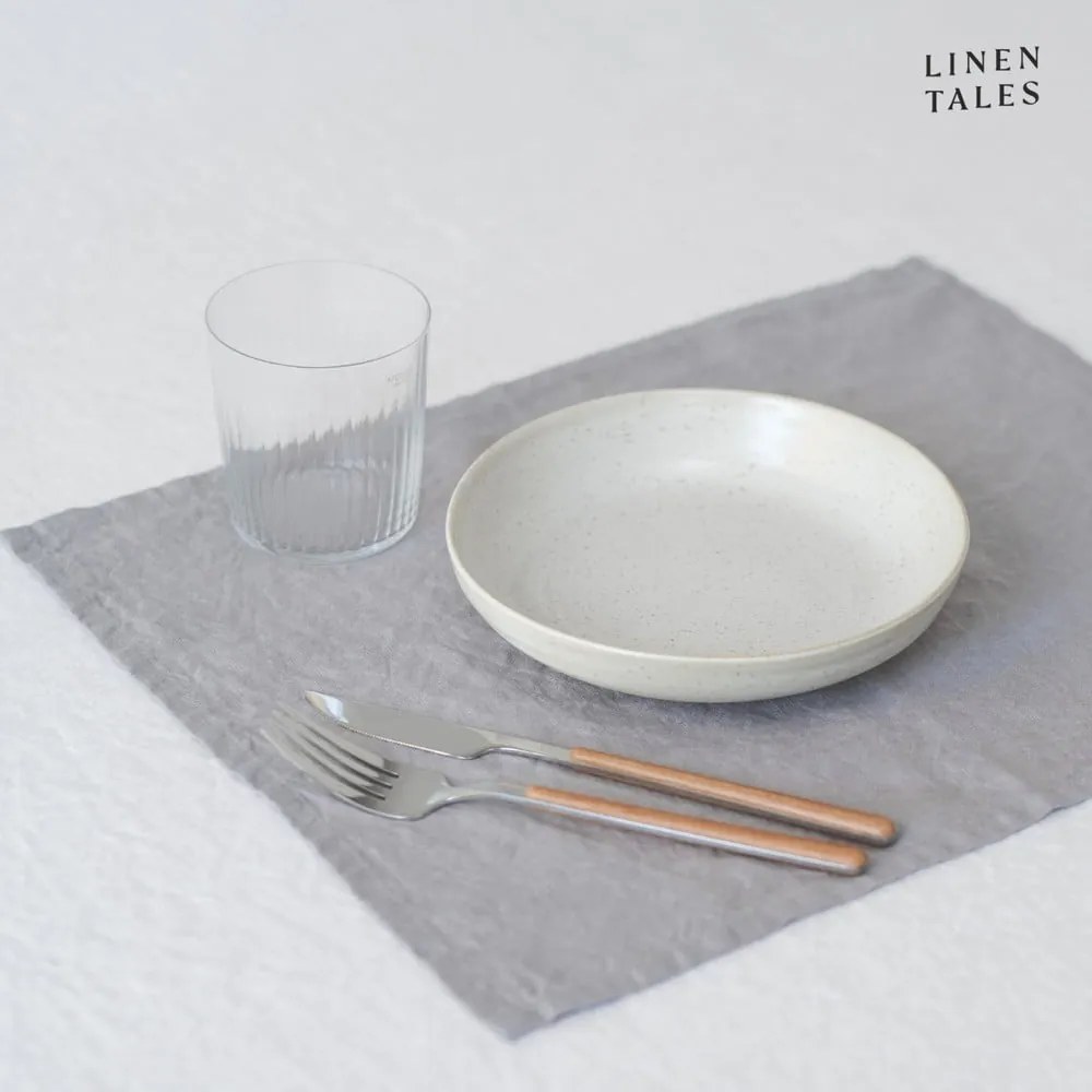 Tovaglietta di stoffa 35x45 cm Light Grey - Linen Tales