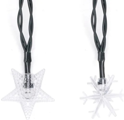 Aigostar - Catena di Natale solare a LED 50xLED/8 funzioni 12m IP65 bianco caldo