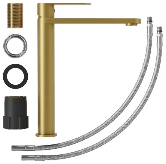 Miscelatore per lavabo TARNBY 27,3 cm in ottone spazzolato