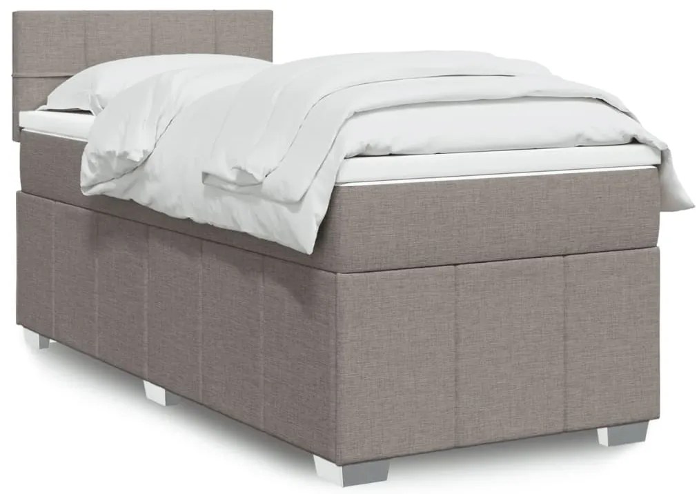 Giroletto A Molle Con Materasso Tortora 100x200 Cm İn Tessuto /