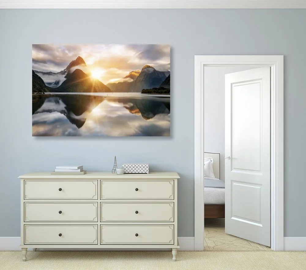 Quadro su tela – Splendida alba in Nuova Zelanda