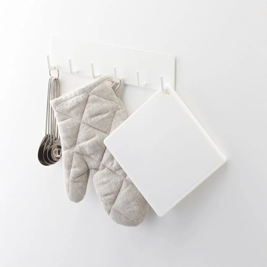 Tappetino bianco quadrato per pentole calde Tower - YAMAZAKI