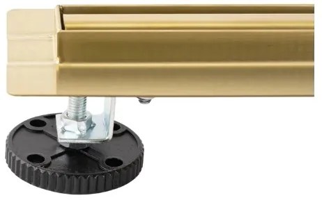 REA-G2714 - Canalina di scarico NEOX SLIM 70 cm acciaio inossidabile/dorato spazzolato