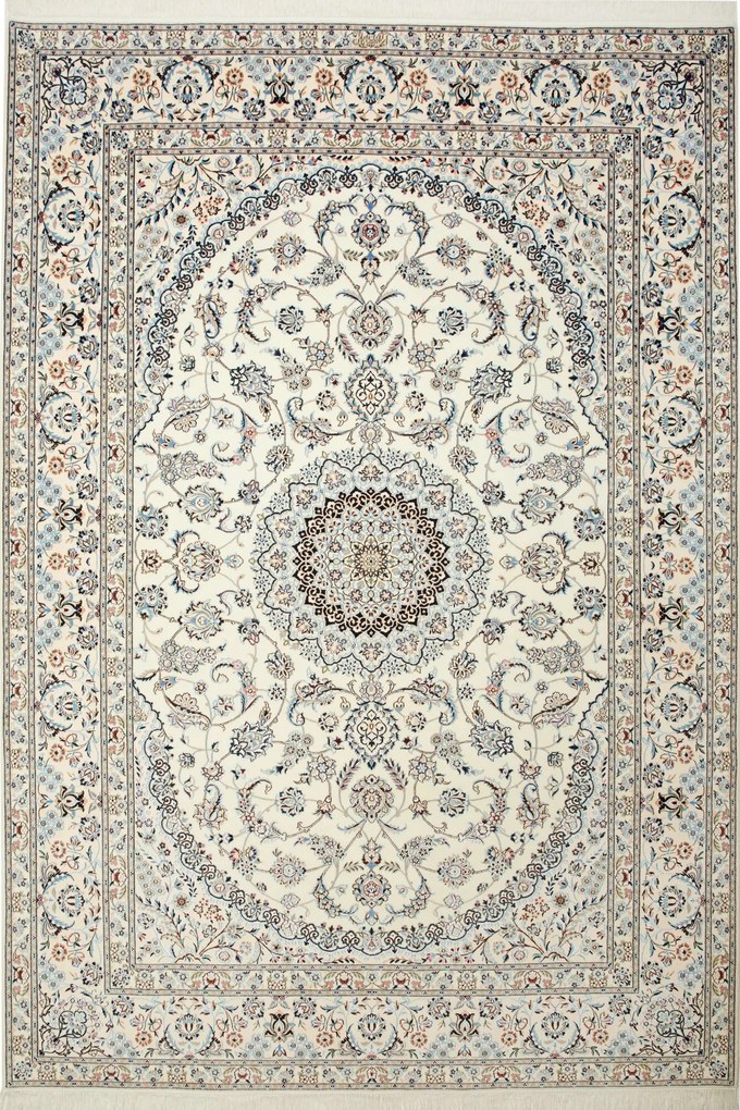 Nain Tappeto persiano 310x220 Beige (Iran) Annodato A Mano