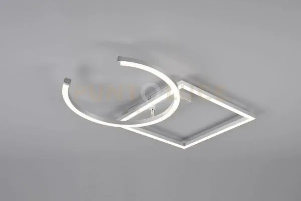 Pivot plafoniera led alluminio con snodo ed intensita' regolabile c...