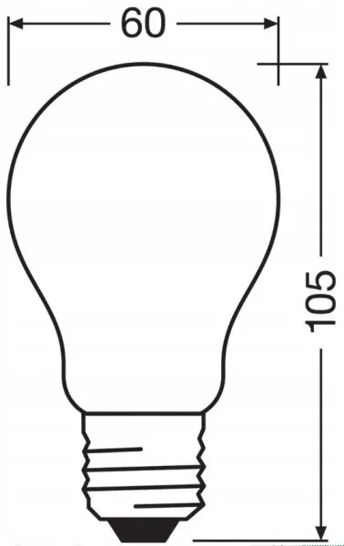 Lampadina LED dimmerabile RETROFIT A60 E27/11W/230V 4000K - Osram