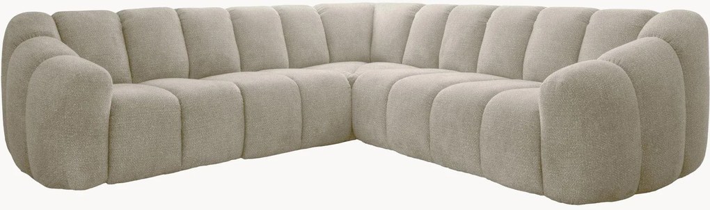 Divano angolare in ciniglia Shell