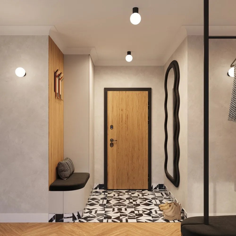 Plafoniera nera con paralume in vetro ø 12 cm Orbital – Sollux