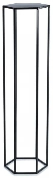 Portafiori 100x24 cm nero