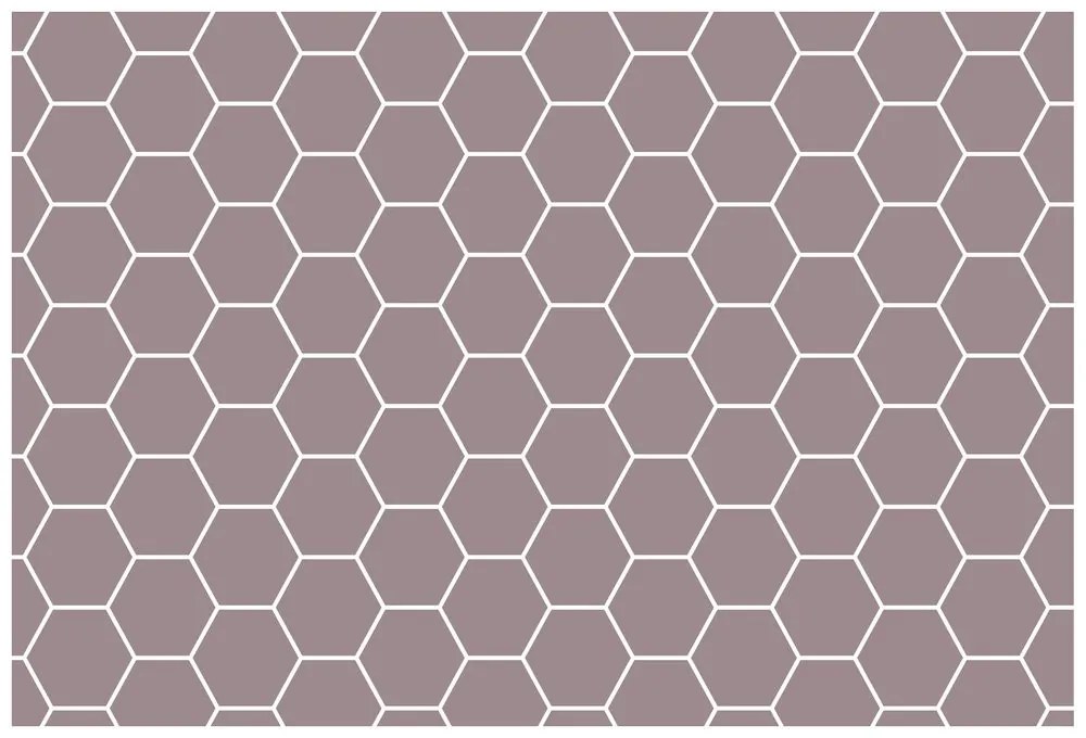 Carta da parati autoadesiva – Motivo esagonale moderno