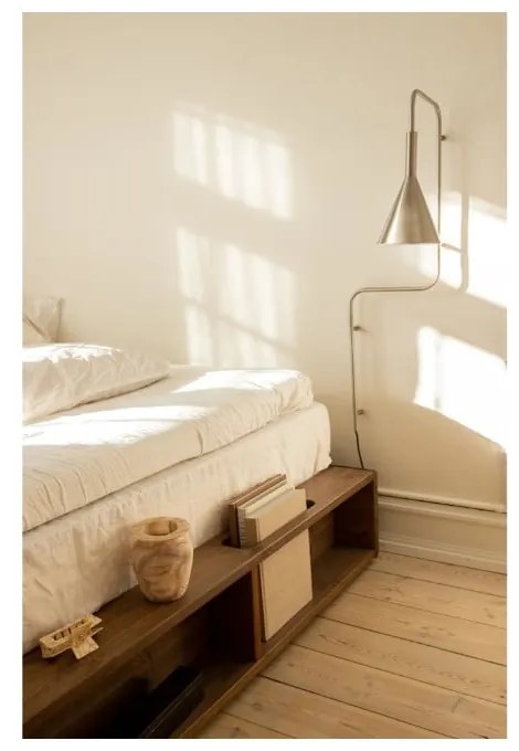 Letto matrimoniale marrone in legno di pino con griglia 160x200 cm Ziggy - Karup Design