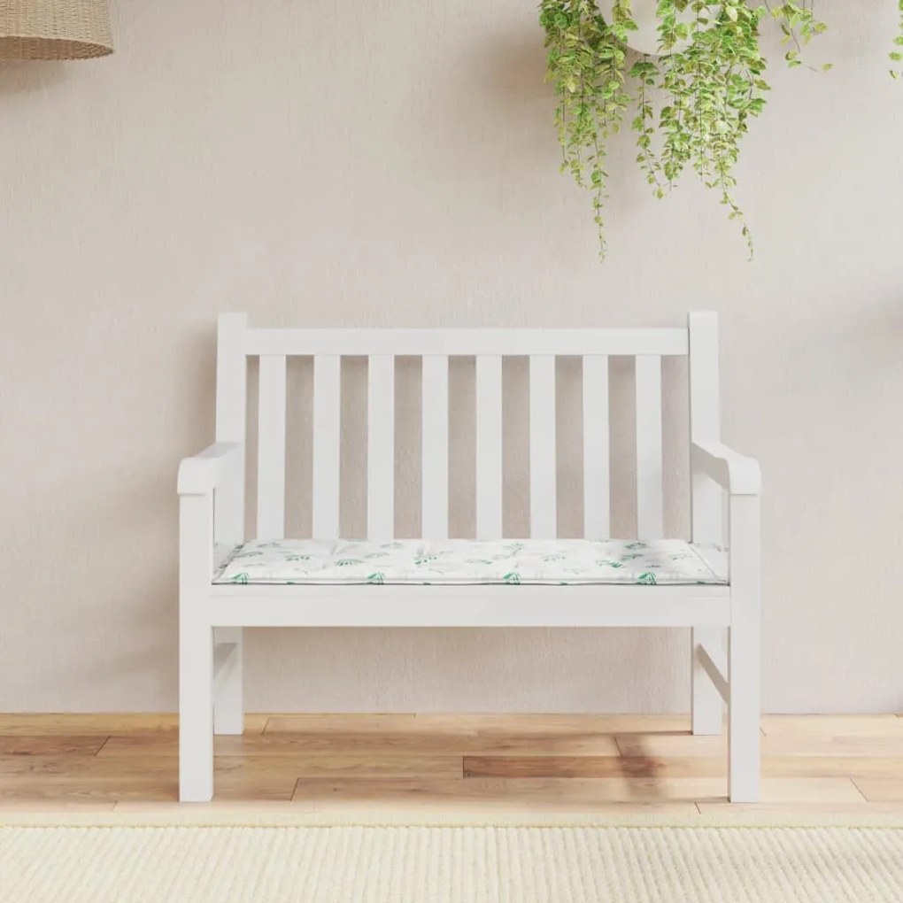 Cuscino Per Panca A Foglie 120x50x3 Cm İn Tessuto Oxford /