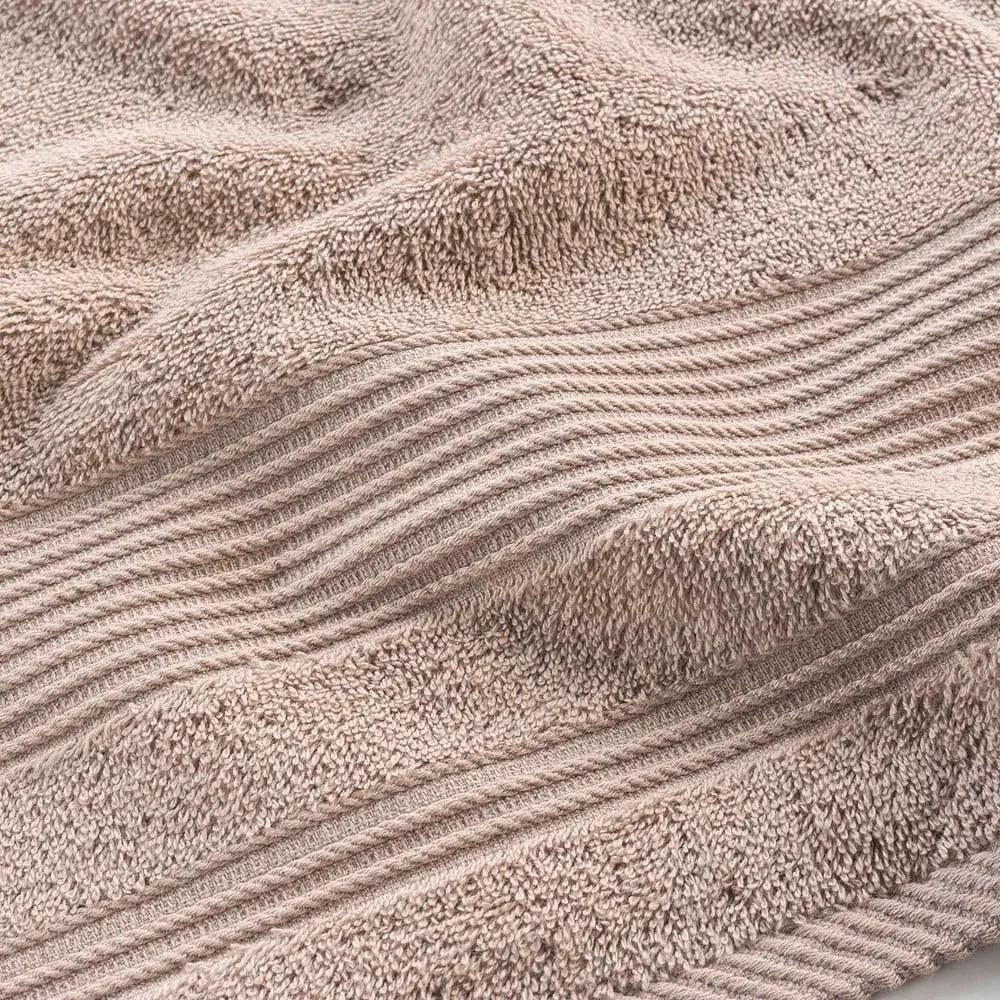 Asciugamano beige in spugna di cotone 70x130 cm Tendresse - douceur d'intérieur