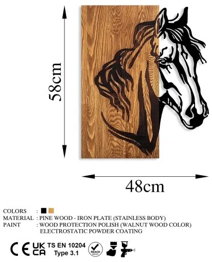 Decorazione da muro 48x58 cm cavallo