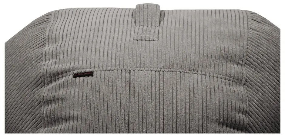 Puof a sacco verde con rivestimento in velluto a coste Roll 105 – SLOWDOWN