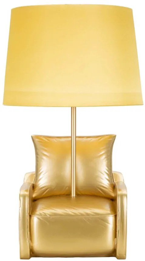 Lampada da Comodino Vintage Gialla cm ø 26x46