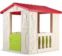 Casetta Gioco per Bambini Happy 80x94x100 h cm in Plastica Multicolor