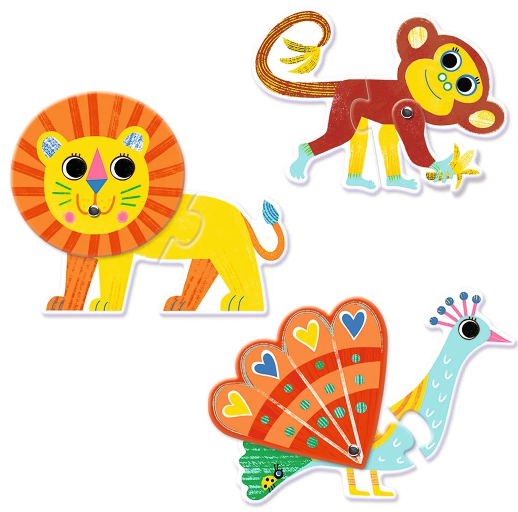 Puzzle Duo - Animali mobili