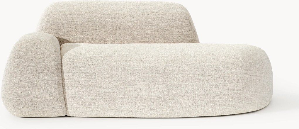 Divano 2 posti in bouclé con chaise longue Wolke